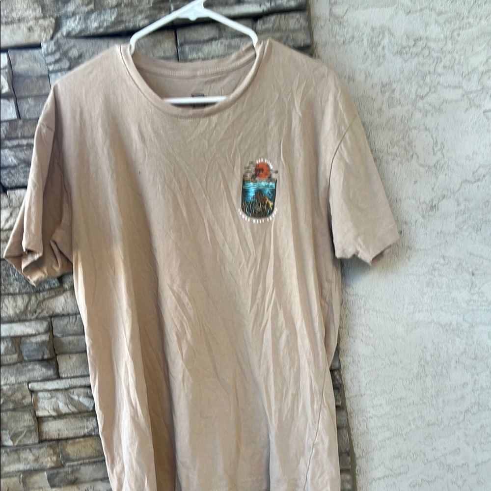 Sun Diego Beige Graphic Men's T-Shirt